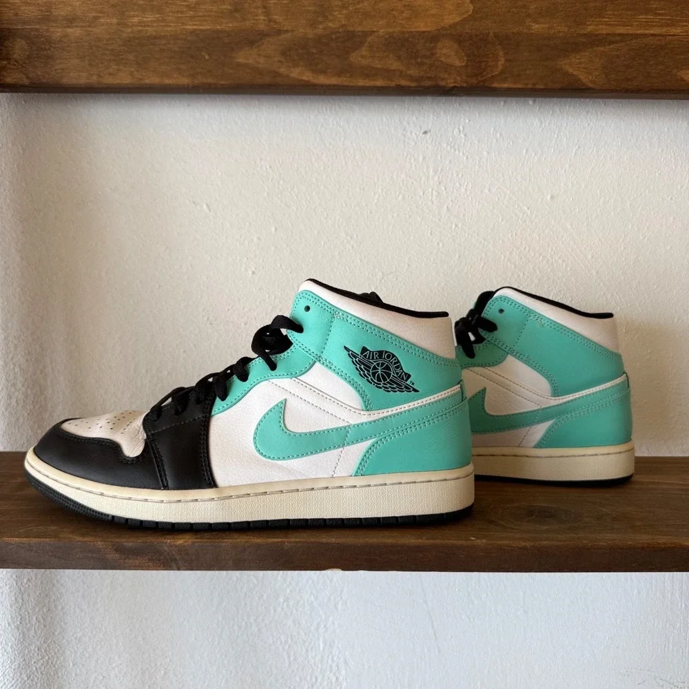 Nike Air Jordan 1 Mid Tropical Twist Sneakers Mens Size 10.5 554724-132